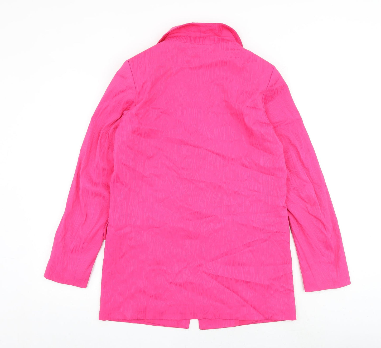 H&M Womens Pink Jacket Blazer Size 8 Button
