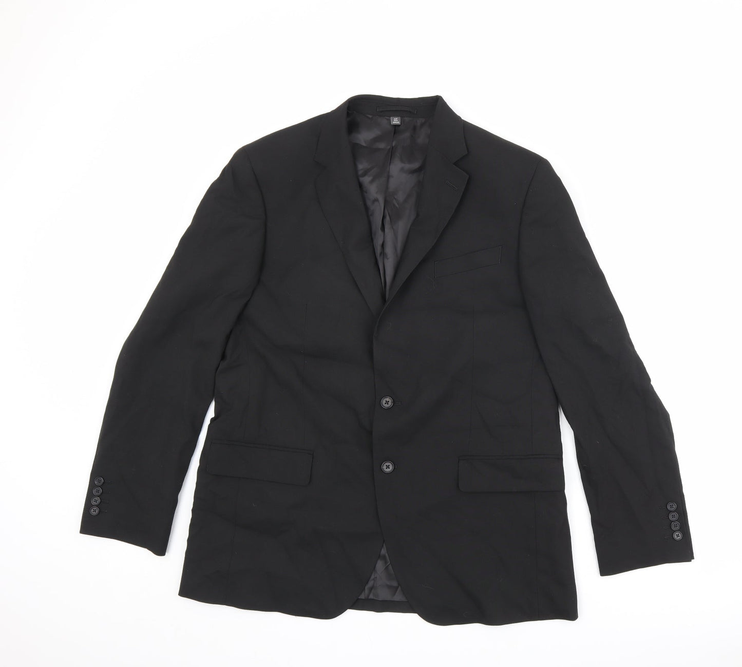 Mens UK Size 42 Marks and Spencer Regular Black Suit Jacket