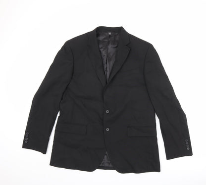 Mens UK Size 42 Marks and Spencer Regular Black Suit Jacket