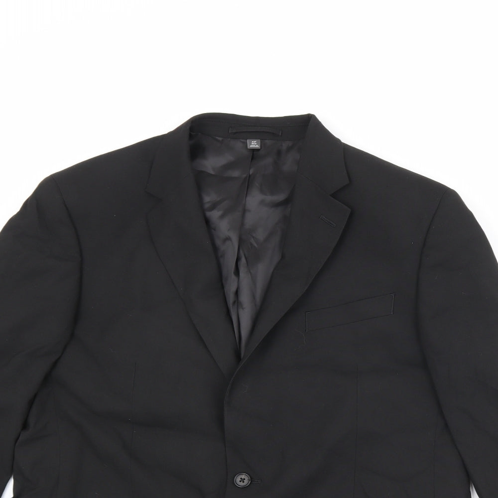 Mens UK Size 42 Marks and Spencer Regular Black Suit Jacket