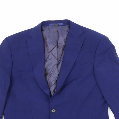 Mens UK Size 36 Marks and Spencer Regular Blue Suit Jacket