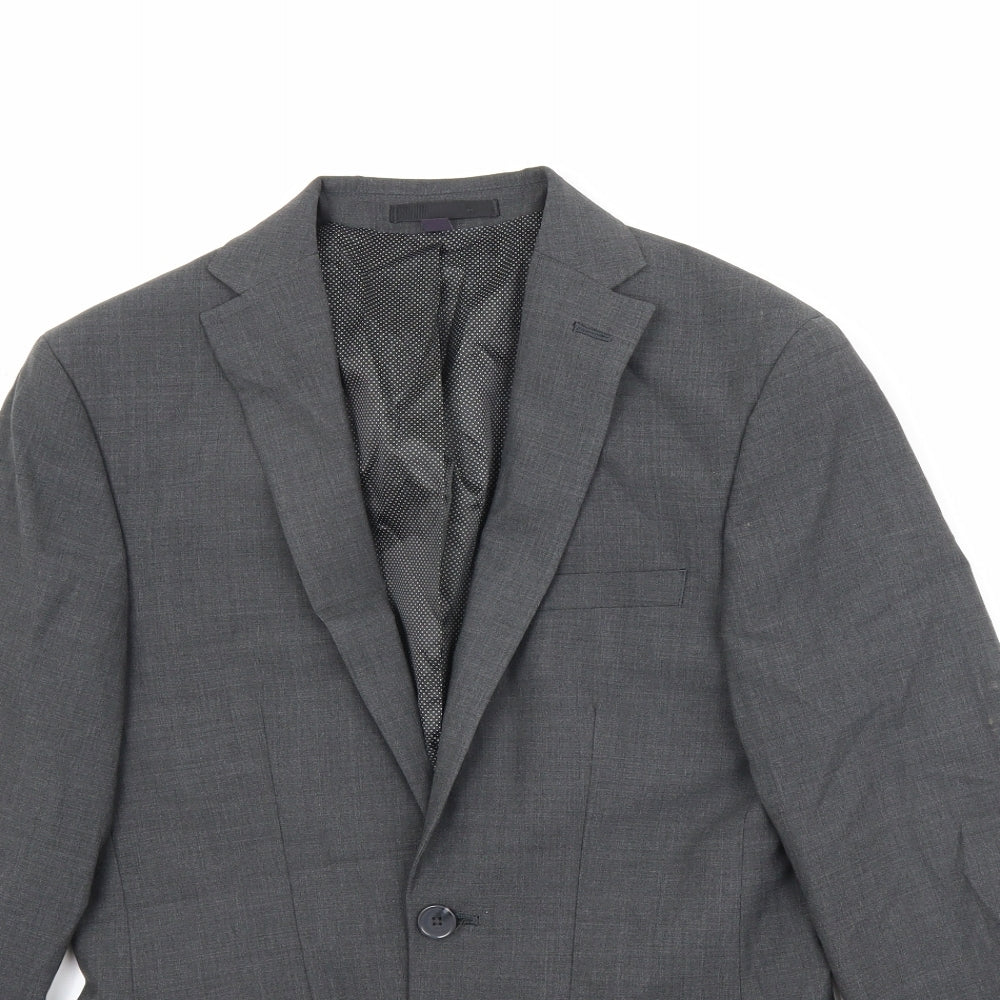 Mens UK Size 34 Marks and Spencer Regular Grey Suit Jacket