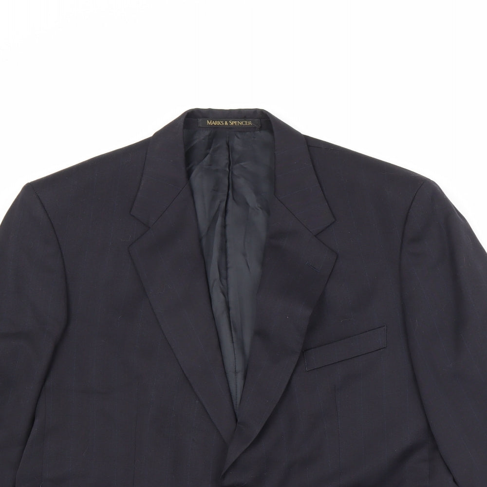 Mens UK Size 42 Marks and Spencer Regular Black Suit Jacket
