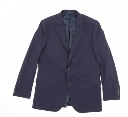 Mens UK Size 42 Marks and Spencer Regular Blue Suit Jacket