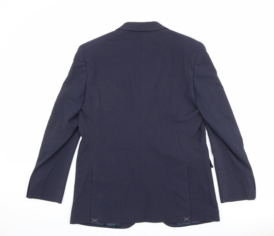 Mens UK Size 42 Marks and Spencer Regular Blue Suit Jacket