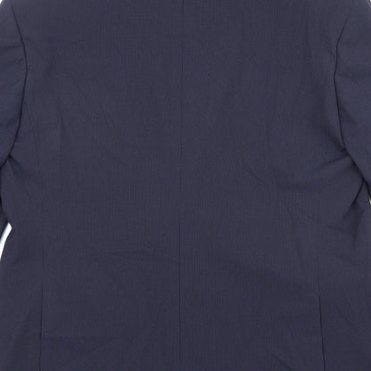 Mens UK Size 42 Marks and Spencer Regular Blue Suit Jacket