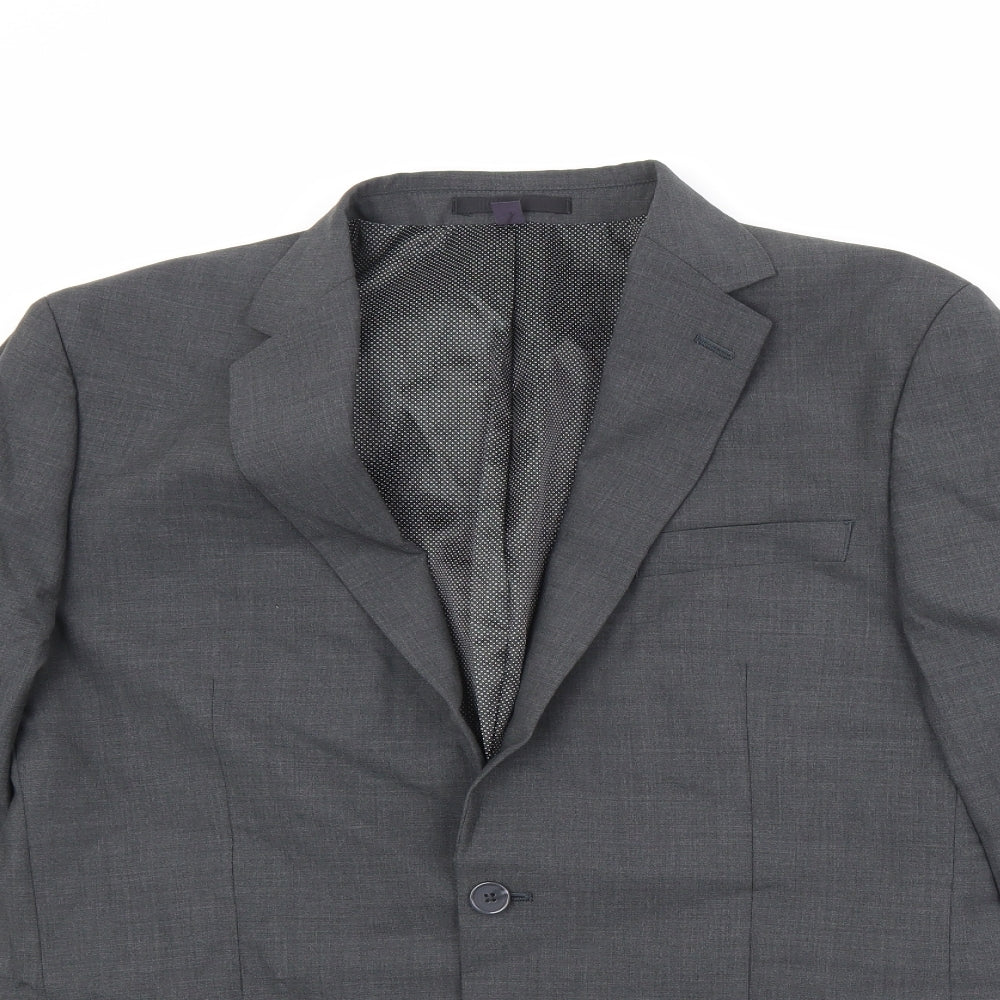 Mens UK Size 42 Marks and Spencer Regular Grey Suit Jacket