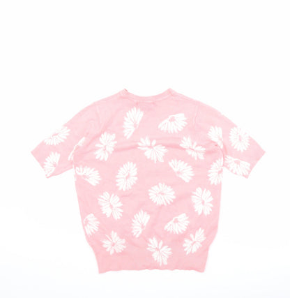 Womens UK Size 6 Marks and Spencer Pink Pullover Jumper