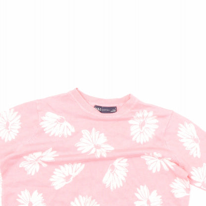 Womens UK Size 6 Marks and Spencer Pink Pullover Jumper