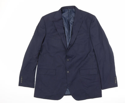 Mens UK Size 44 Marks and Spencer Regular Blue Suit Jacket