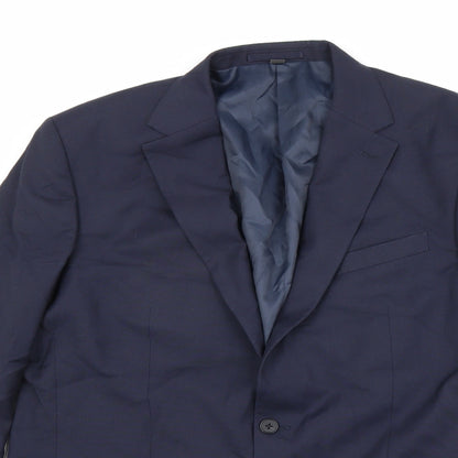 Mens UK Size 44 Marks and Spencer Regular Blue Suit Jacket
