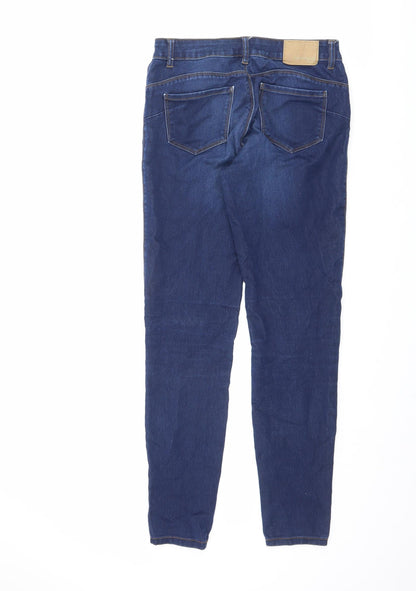 Womens UK Size XS VERO MODA Regular Fit Skinny Blue Jeans