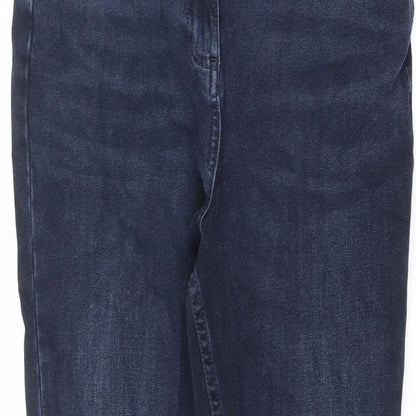 NEXT Womens Blue Cotton Skinny Jeans Size 28 in L26 in Extra-Slim Zip