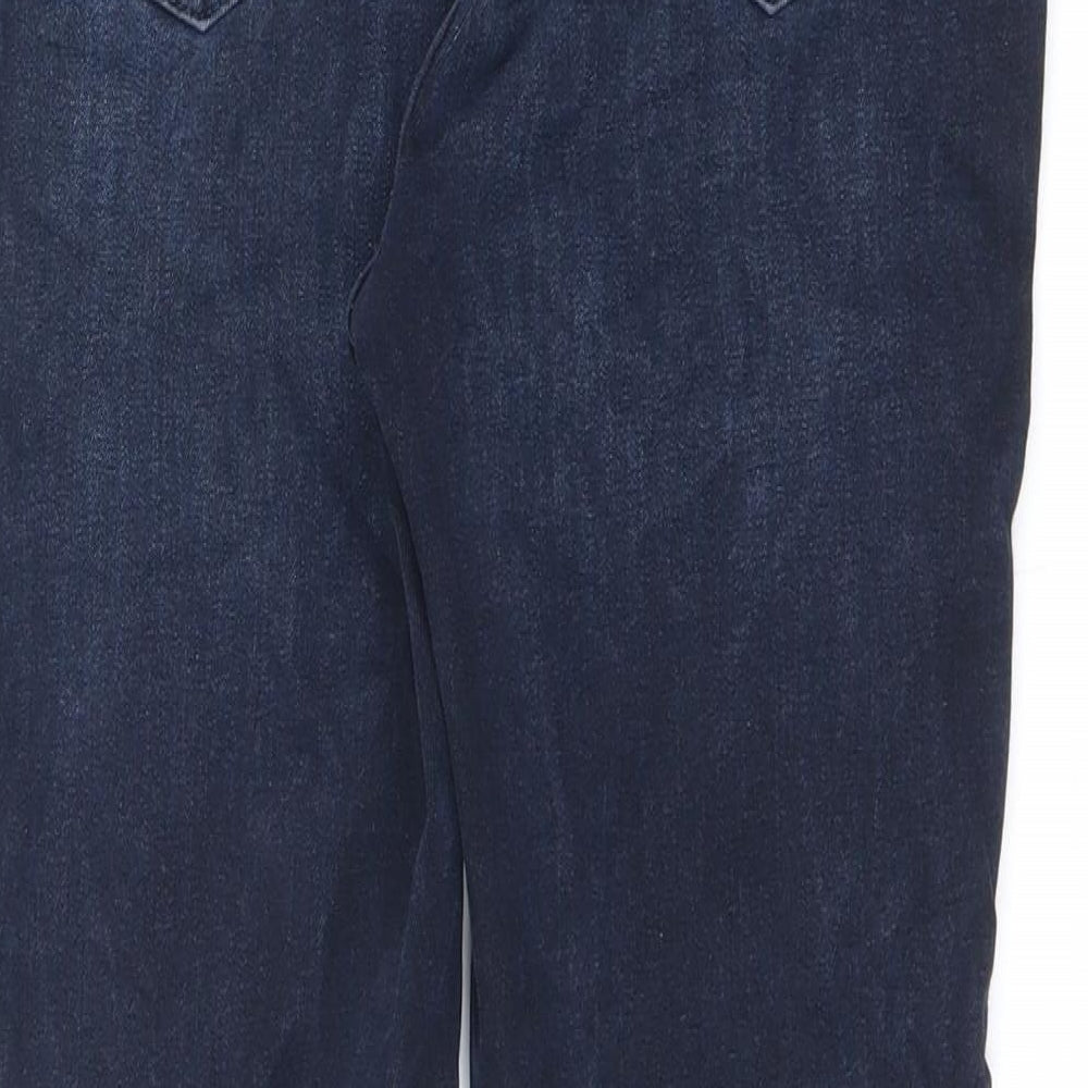 NEXT Womens Blue Cotton Skinny Jeans Size 28 in L26 in Extra-Slim Zip