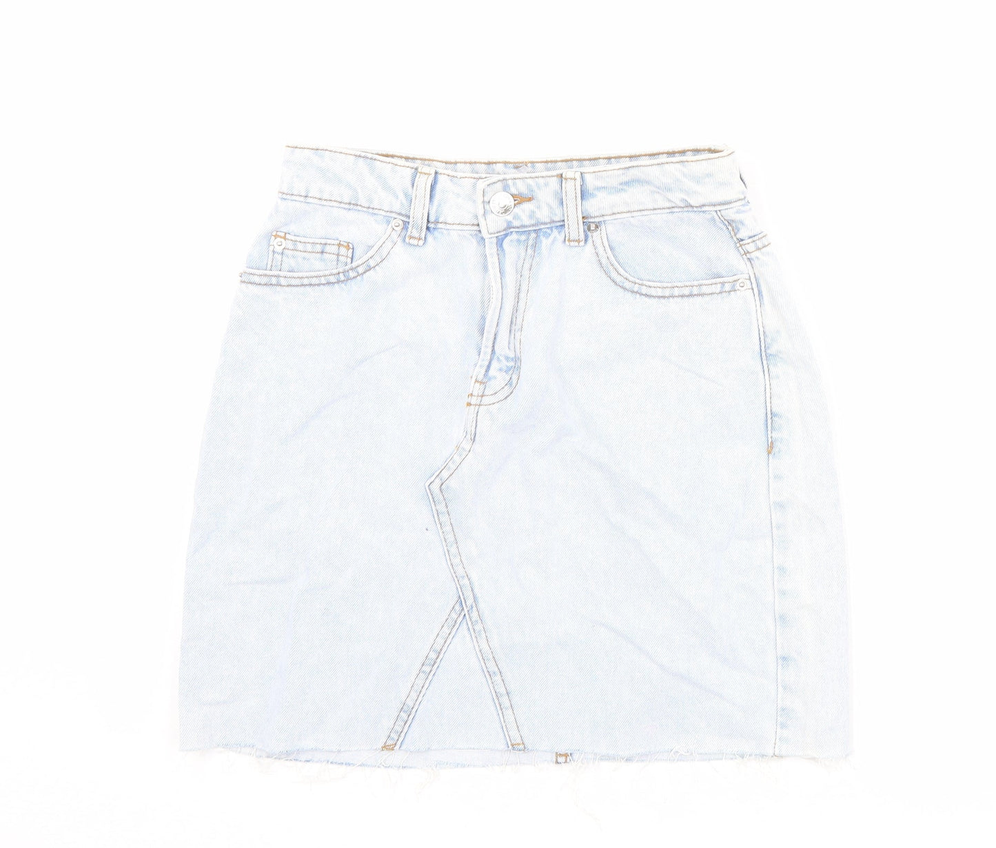 Womens UK Size 6 Denim & Co. Mini Denim Skirt