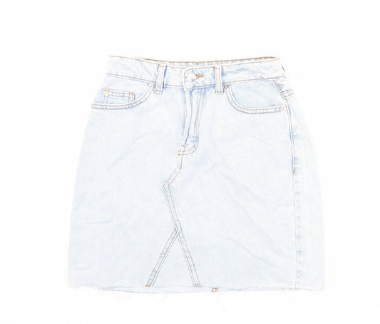 Womens UK Size 6 Denim & Co. Mini Denim Skirt