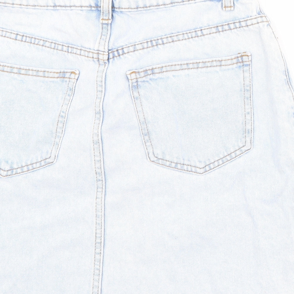 Womens UK Size 6 Denim & Co. Mini Denim Skirt