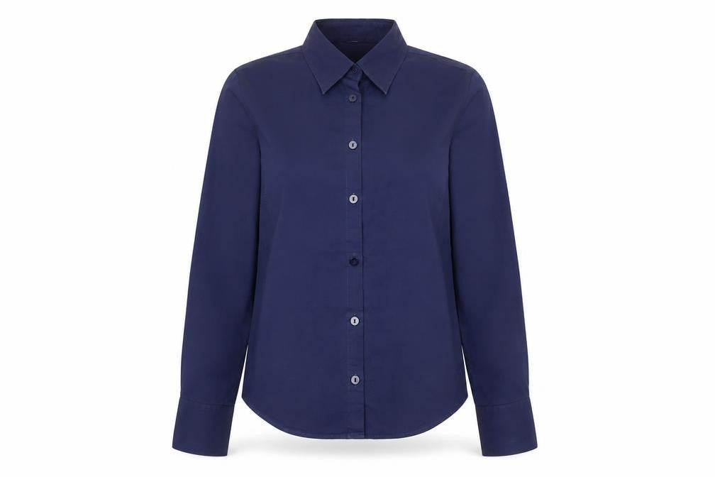 Womens UK Size 8 St Michael Blue Basic Button-Up