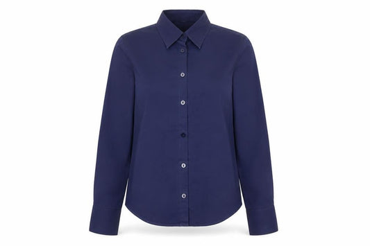 Womens UK Size 8 St Michael Blue Basic Button-Up
