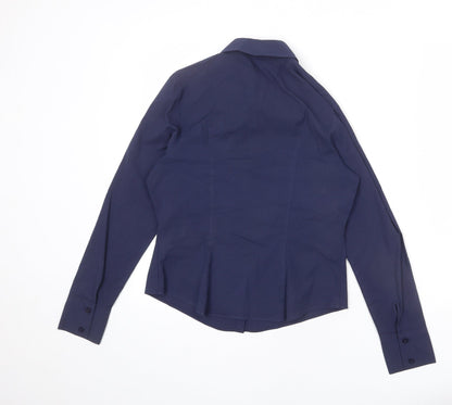 Womens UK Size 8 St Michael Blue Basic Button-Up