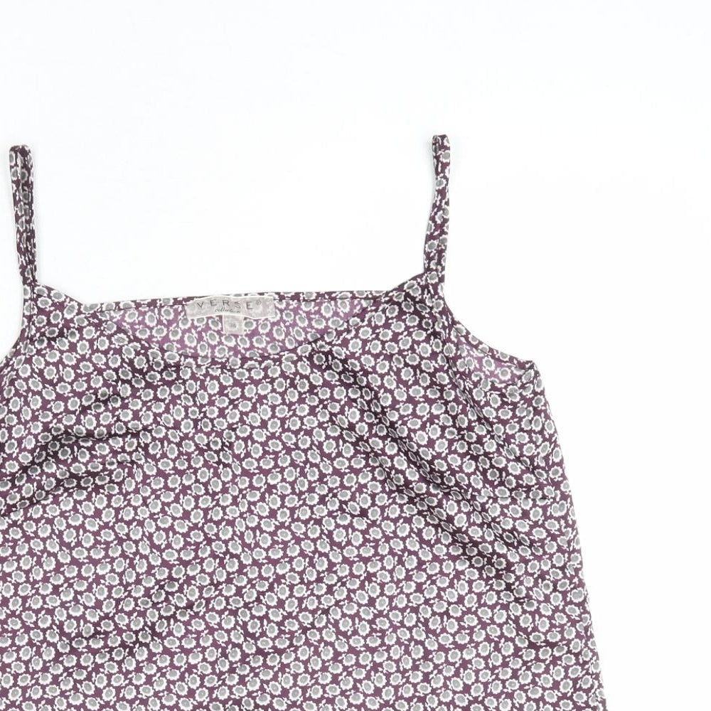 Womens UK Size 8 Verse Multicoloured Camisole Tank
