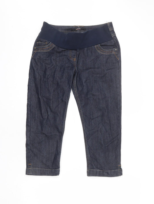 George Womens Blue Cotton Capri Jeans Size 10 L21 in Regular