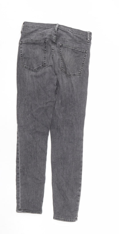 Gap Mens Grey Cotton Skinny Jeans Size 28 in L28 in Regular Zip