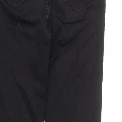 New Look Womens Black Cotton Skinny Jeans Size 10 L25 in Regular Zip