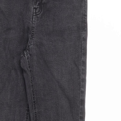 George Womens Grey Cotton Skinny Jeans Size 8 L26 in Regular Zip