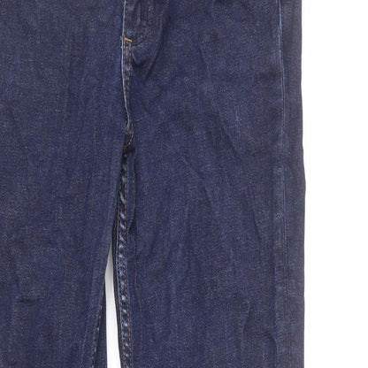 COS Mens Blue Cotton Straight Jeans Size 27 in L26 in Regular Zip - Ankle Grazer