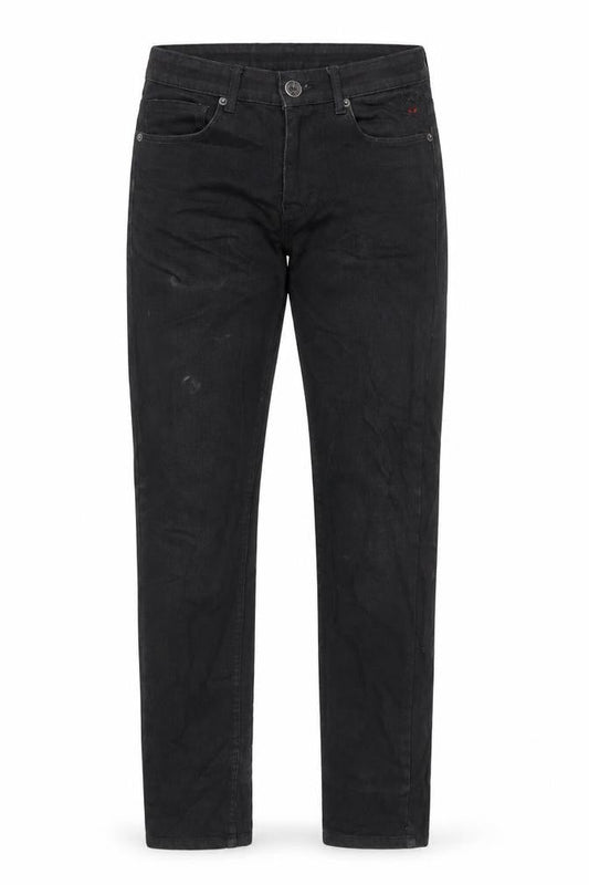 Mens UK Size 28 in Ellse Regular Fit Straight Black Jeans