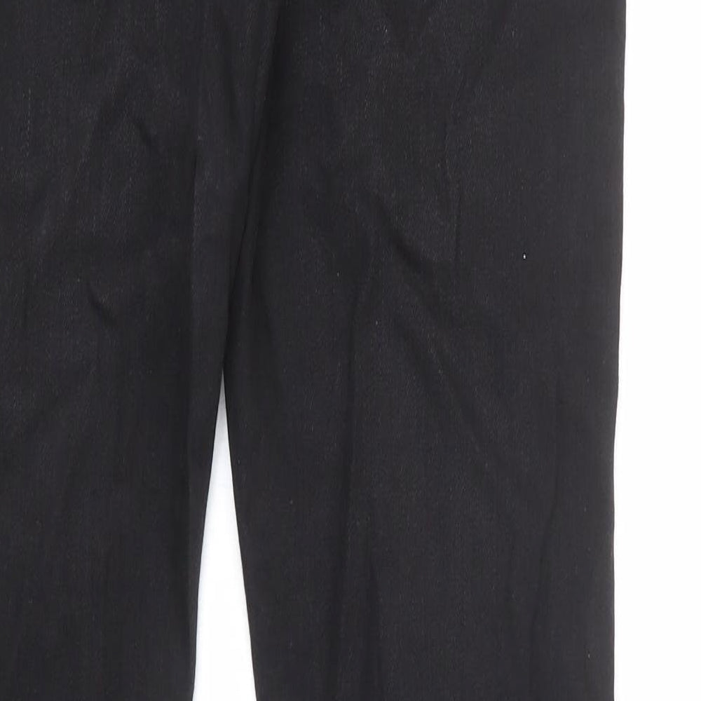 Ellse Mens Black Cotton Straight Jeans Size 28 in L32 in Regular Zip