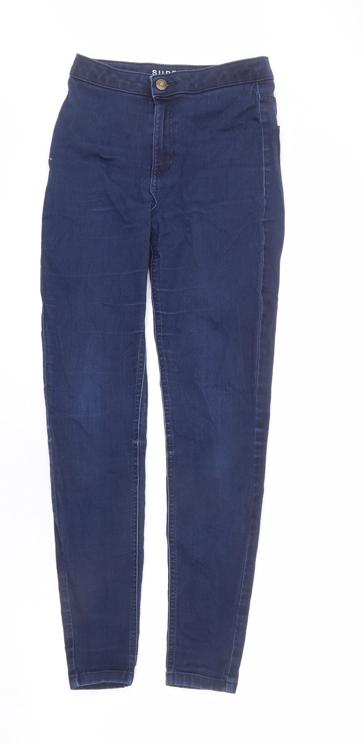 Womens UK Size 8 Marks and Spencer Regular Fit Skinny Blue Jeans
