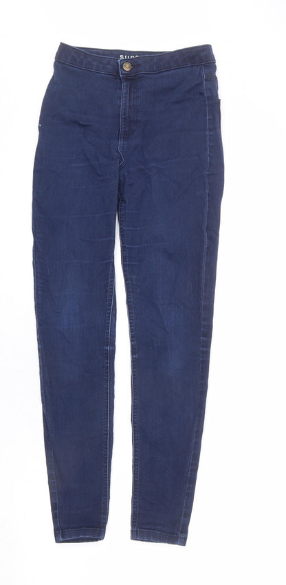 Womens UK Size 8 Marks and Spencer Regular Fit Skinny Blue Jeans