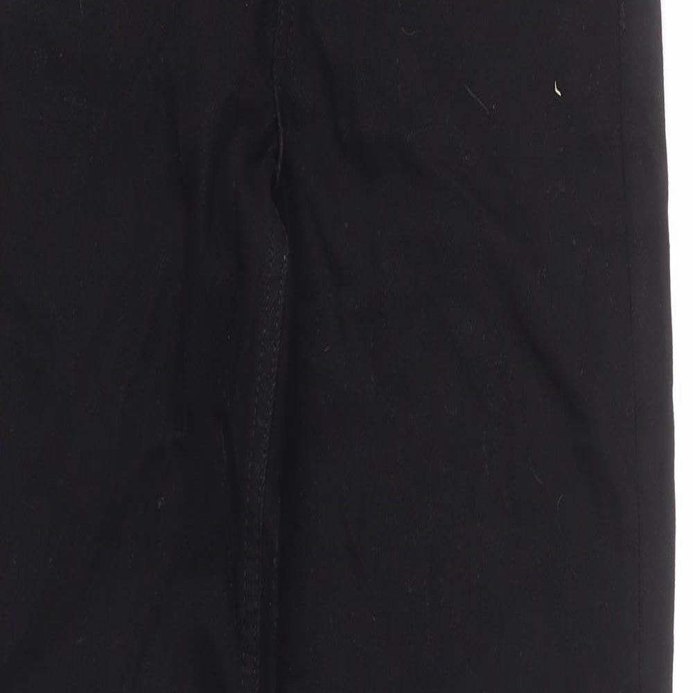 ASOS Mens Black Cotton Straight Jeans Size 25 in L34 in Regular Button