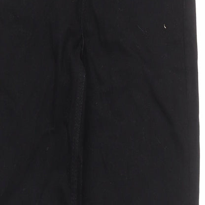 ASOS Mens Black Cotton Straight Jeans Size 25 in L34 in Regular Button