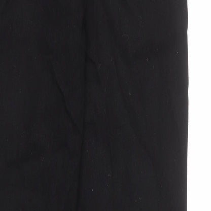 ASOS Mens Black Cotton Straight Jeans Size 25 in L34 in Regular Button