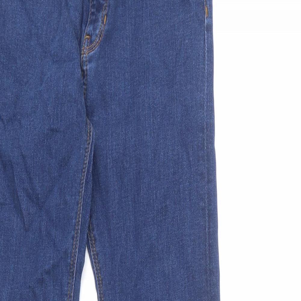Zara Womens Blue Cotton Skinny Jeans Size 6 L26 in Slim Zip