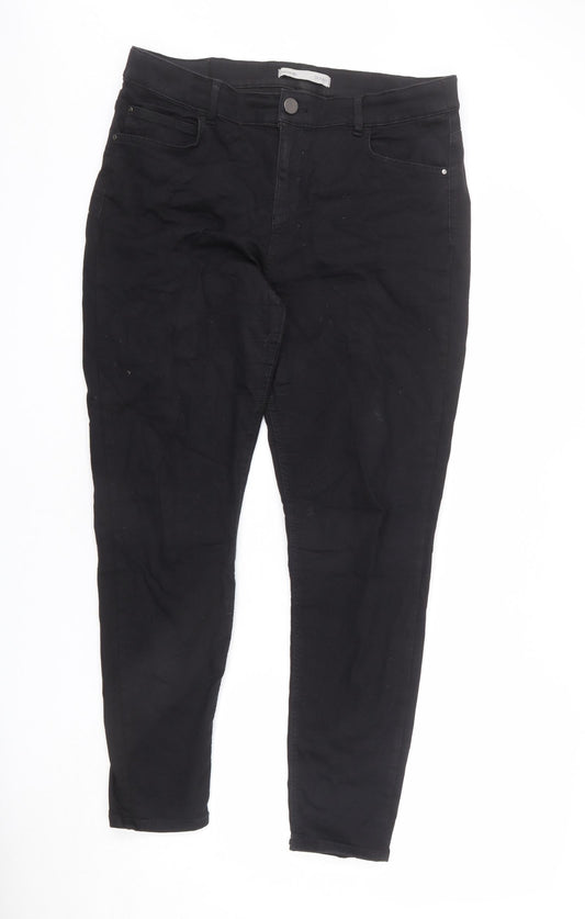 George Womens Black Cotton Skinny Jeans Size 36 in L27 in Regular Zip