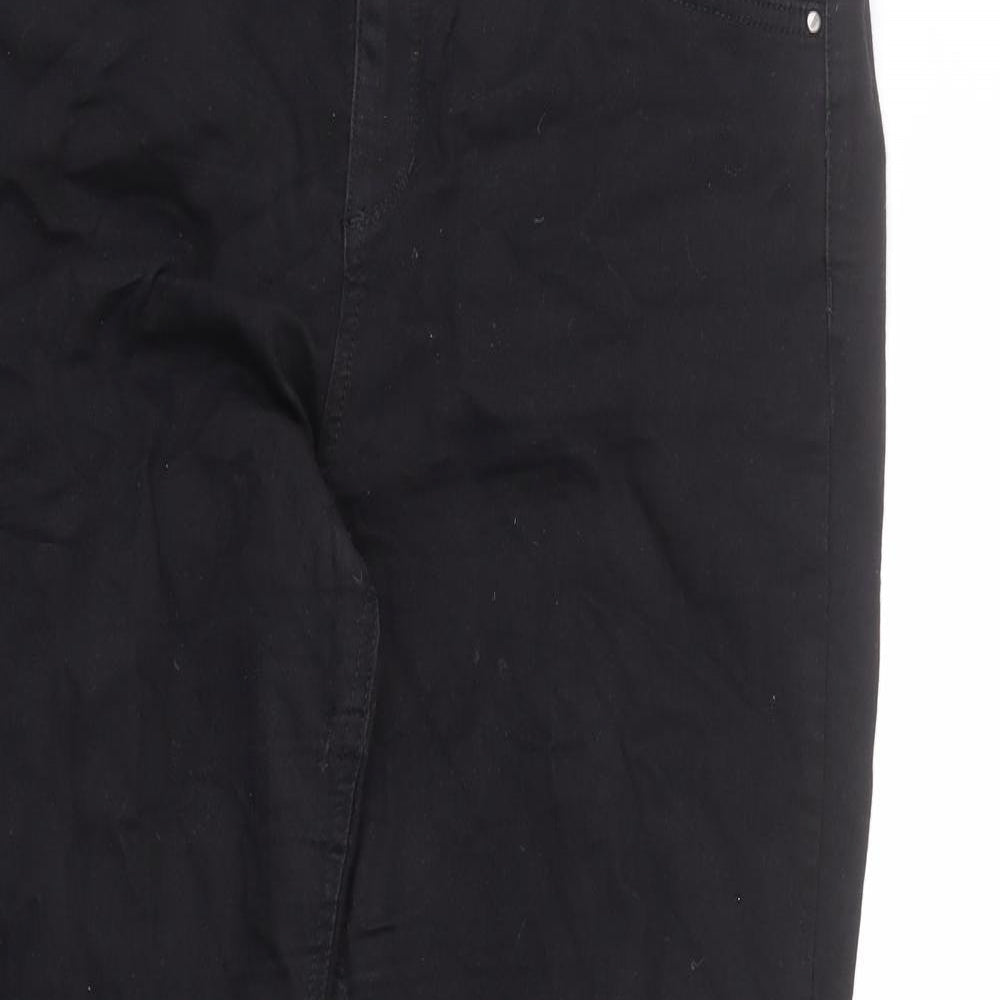 George Womens Black Cotton Skinny Jeans Size 36 in L27 in Regular Zip