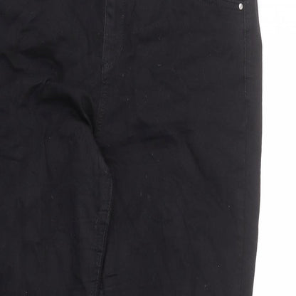 George Womens Black Cotton Skinny Jeans Size 36 in L27 in Regular Zip
