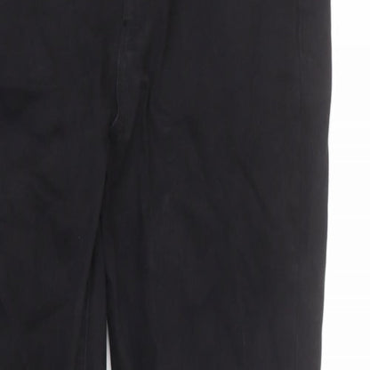 Denim & Co. Womens Black Cotton Skinny Jeans Size 14 L26 in Regular Zip