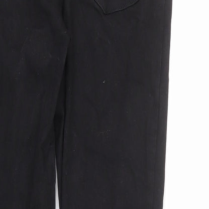 Denim & Co. Womens Black Cotton Skinny Jeans Size 14 L26 in Regular Zip