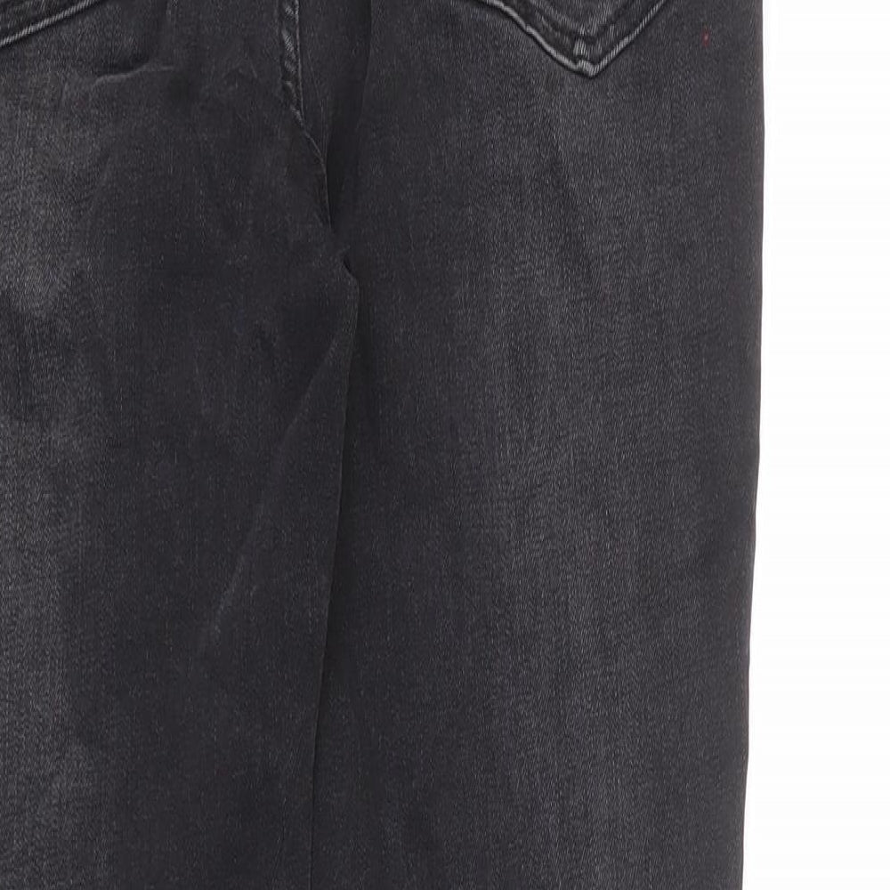 Indigo Womens Grey Cotton Skinny Jeans Size 10 L24 in Regular Zip