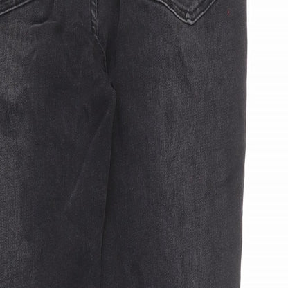 Indigo Womens Grey Cotton Skinny Jeans Size 10 L24 in Regular Zip