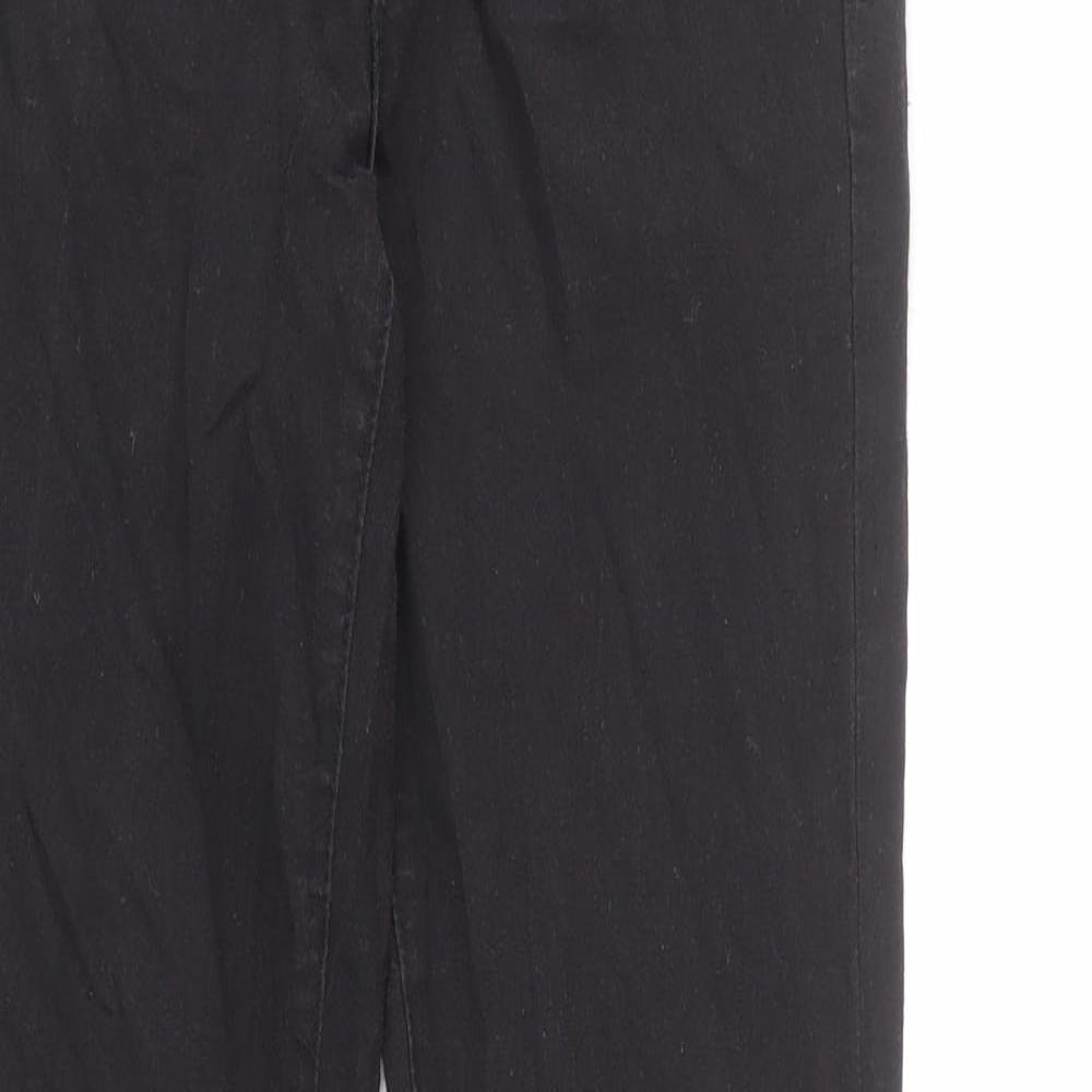 Denim & Co. Womens Black Cotton Skinny Jeans Size 8 L30 in Regular Zip