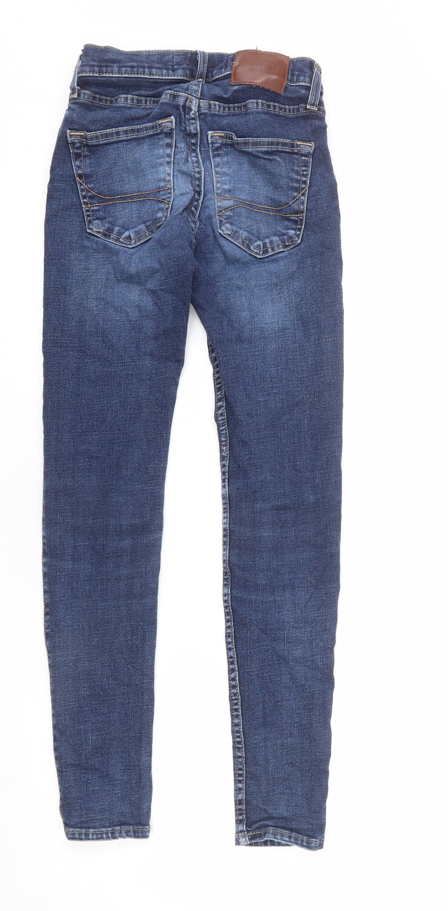 Hollister Womens Blue Cotton Skinny Jeans Size 26 in L30 in Regular Zip