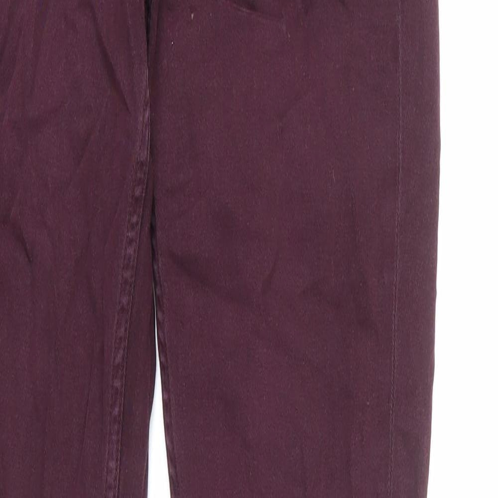 Womens UK Size 28 in H&M Regular Fit Skinny Red Jeans