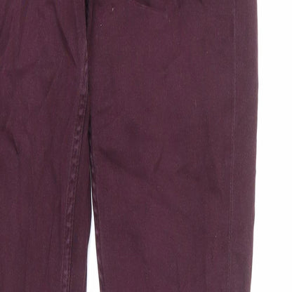 Womens UK Size 28 in H&M Regular Fit Skinny Red Jeans