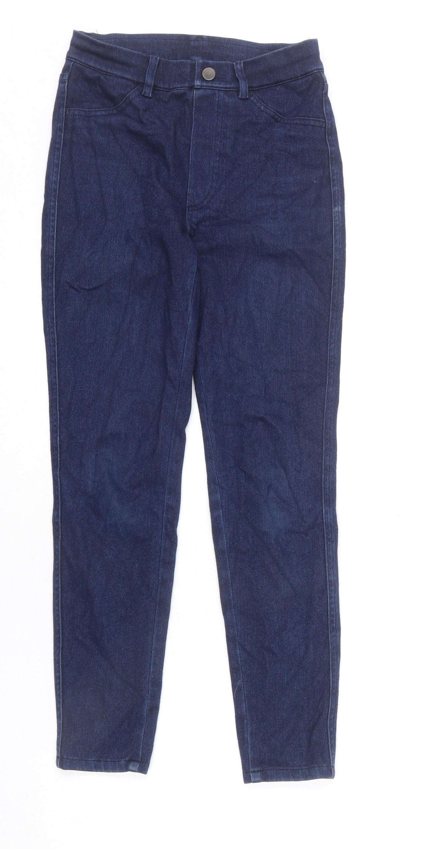 Uniqlo Womens Blue Cotton Jegging Jeans Size S L25 in Regular